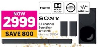 Game SOny 5,1 Channel Soundbar HT-S20R offer