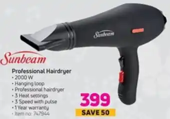 Game Sunbeam Professional Hairdryer 2000W offer