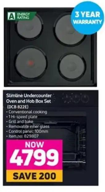 Game Slimline Indercounter Oven and Hob Box Set offer