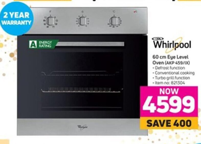 Whirlpool 60cm Eye Level Oven offer at Game