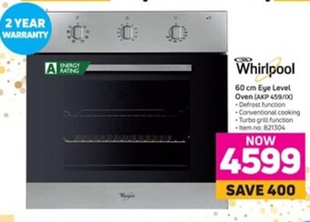 Game Whirlpool 60cm Eye Level Oven offer