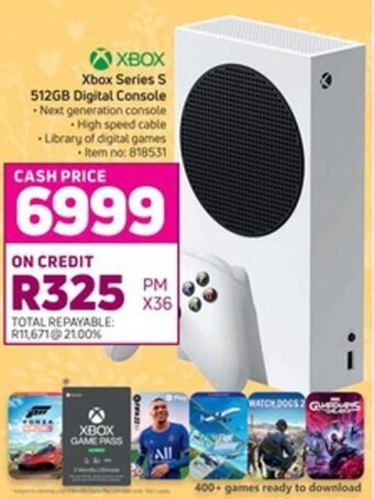 Game Xbox Series S 512GB Digital Console offer