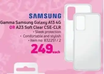 Game Samsung Gamma Samsung Galaxy A13 4G or A23 Soft Clear CSE-CLR offer