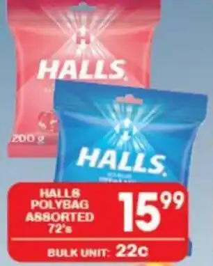 Giant Hyper Halls Polybag assorted 72's offer
