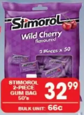 Giant Hyper Stimorol 2-Piece Gum Bag 50's offer