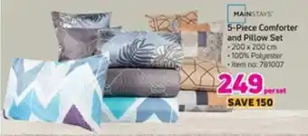 Game 5-Piece Comforter and Pillow Set 200 x 200cm offer