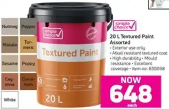 Game Textured Paint Assorted 20L offer