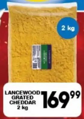 Giant Hyper Lancewood Grated Cheddar 2kg offer
