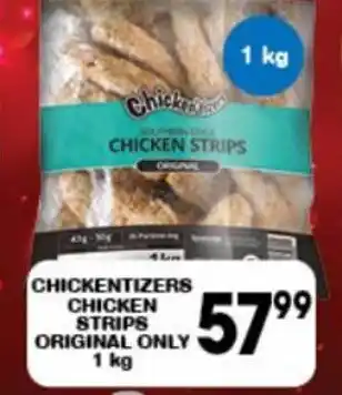 Giant Hyper Chickentizers Chicken Strips Original Only 1kg offer