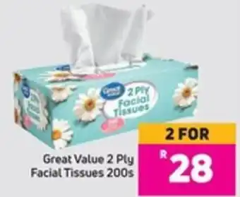 Game Great Value 2 Ply Facial Tissues 200s offer