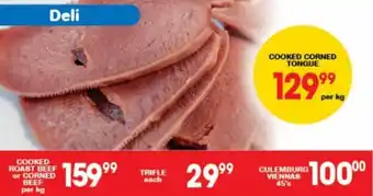 Giant Hyper Cooked Corned Tongue per kg offer