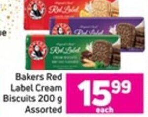 Game Bakers Red Label Cream Biscuits 200g Assorted offer
