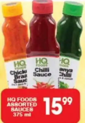 Giant Hyper HQ Foods Assorted Sauces 375ml offer