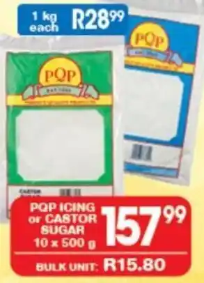 PQP Icing or Castor Sugar 10 x 500g