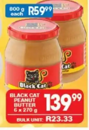 Giant Hyper Black Cat Peanut Butter 6 x 270g offer
