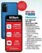 OK Furniture Hisense 6.5" e60 lite 4g/lte dual nano sim smartphone offer