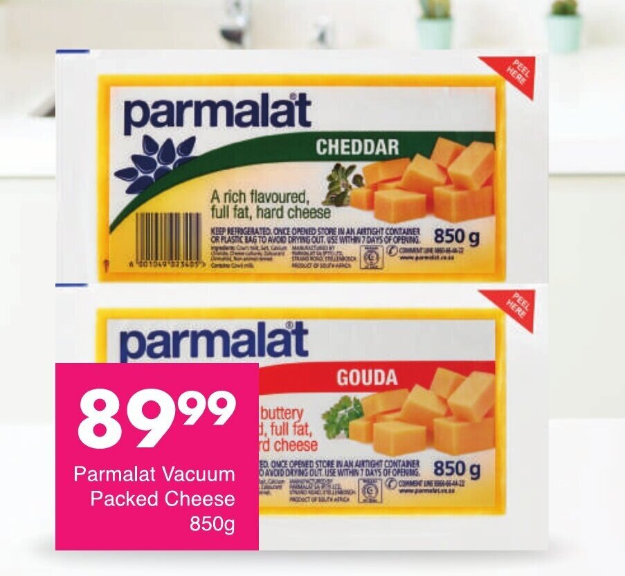 Parmalat Vacuum Packed Cheese 850g offer at Save