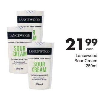 Save Lancewood Sour Cream 250ml offer
