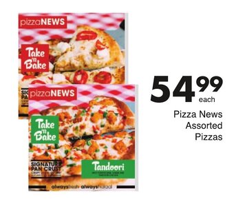 Save Pizza News Assorted Pizzas offer