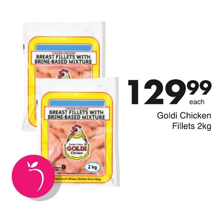 Goldi Chicken Fillets 2kg offer at Save
