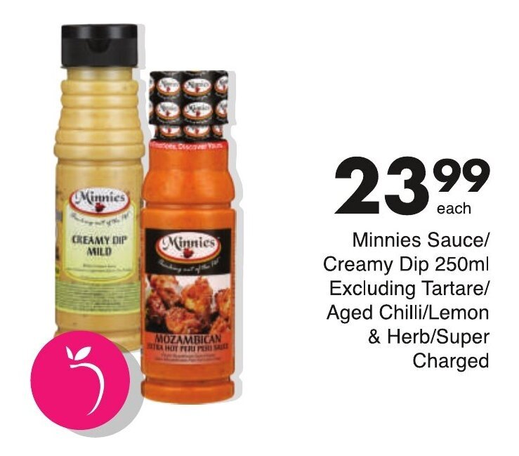Minnies Sauce / Creamy Dip 250ml offer at Save