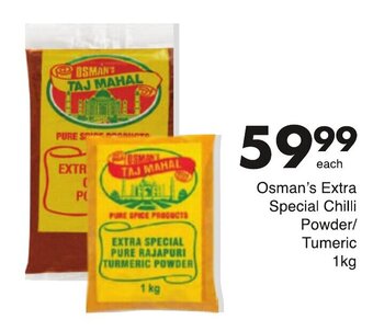Save Osman's Extra Special Chilli Powder / Turmeric 1kg offer