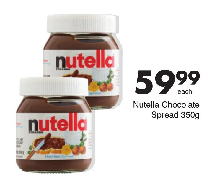 Nutella Chocolate Spread 350g offer at Save