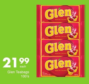 Save Glen Teabags 100's offer