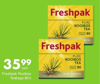 Save Freshpak Rooibos Teabags 80's offer