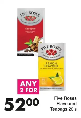 Save Five Roses Flavoured Teabags 2 x 20's offer