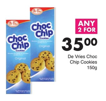 Save De Vries Choc Chip Cookies 2 x 150g offer