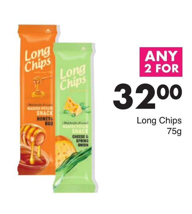 Long Chips 2 x 75g offer at Save