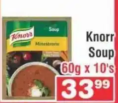 Advance Cash n Carry Knorr Soup 60gx10's offer