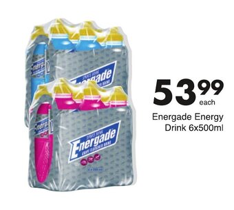 Save Energade Energy Drink 6 x 500ml offer