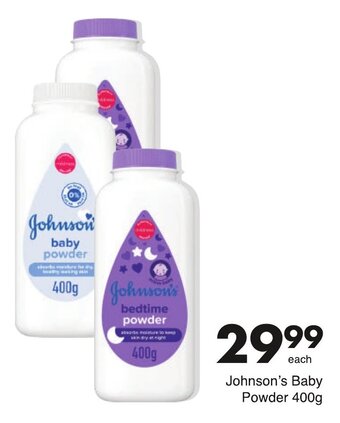 Save Johnson's Baby Powder 400g offer
