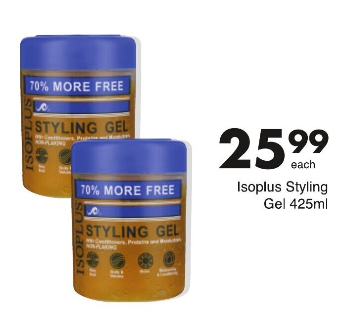 Isoplus Styling Gel 425ml offer at Save