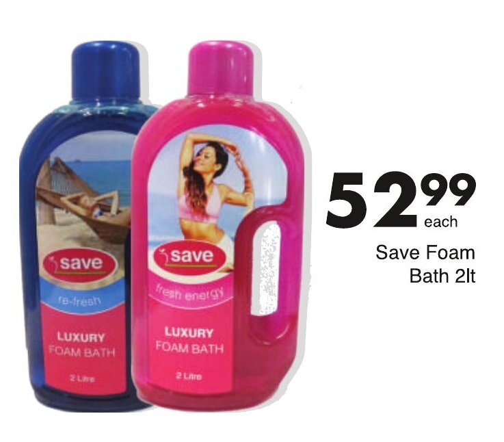 Save Foam Bath 2lt offer at Save