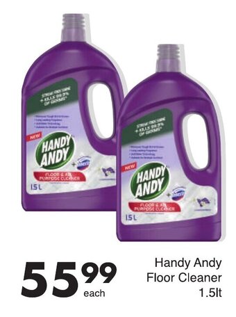 Save Handy Andy Floor Cleaner 1.5lt offer