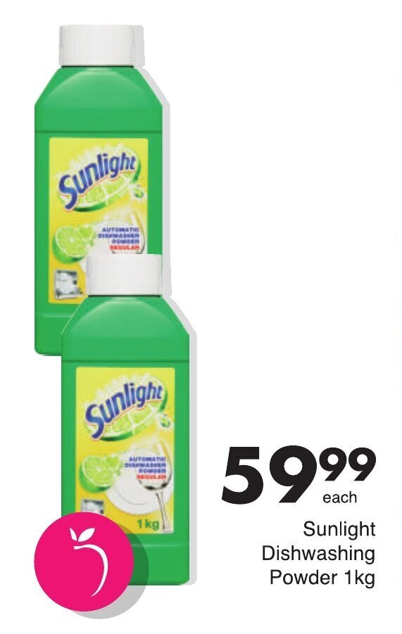 Sunlight Dishwashing Powder 1kg offer at Save