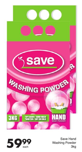 Save Save Hand Washing Powder 3kg offer