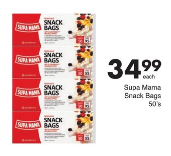 Save Supa Mama Snack Bags 50's offer