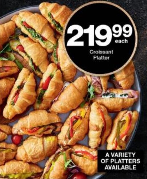 Croissant Platter offer at Checkers
