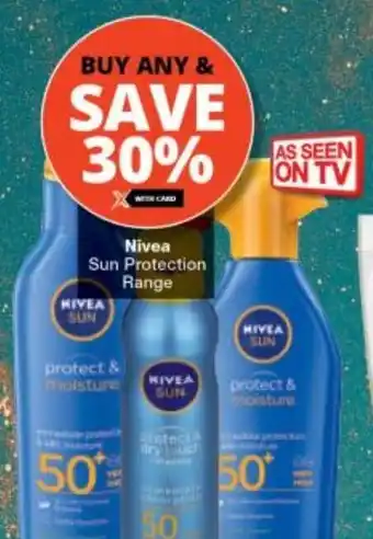 Checkers Nivea Sun Protection Range offer