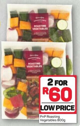 Pick n Pay PnP Roasting Vegetables 2 x 800g offer