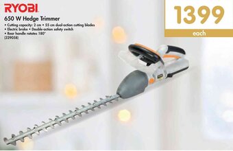 Makro Ryobi 650W Hedge Trimmer offer