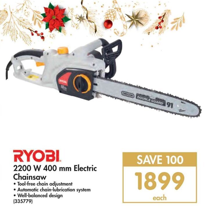 Ryobi 2200W 400mm Electric Chainsaw offer at Makro