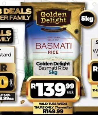 Take 'n Pay Golden Delight Basmati Rice 5kg offer