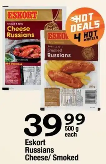 Oxford Freshmarket Eskort Russians Cheese/Smoked 500g offer