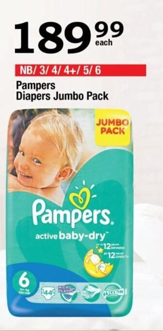 Oxford Freshmarket Pampers Diapers Jumbo Pack offer