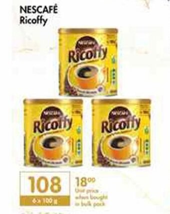 Makro Nescafé Ricoffy 6 x 100g offer